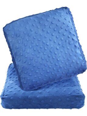 6 lb Weighted Sensory Body Pillow for Anxiety Relief - Soft Blue Comfort